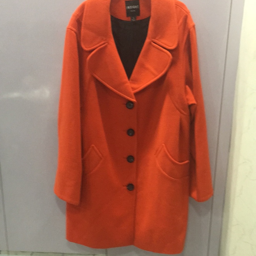 Nwt Orange Insight New York 3/4 Coat melton fabric. Sizes  12, 14